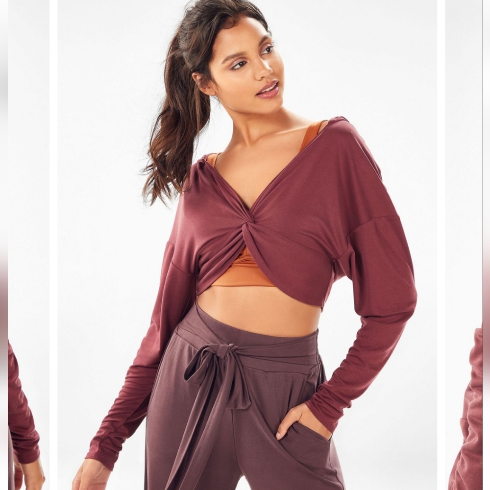 NWT Fabletics Liv Twist Front Hoodie